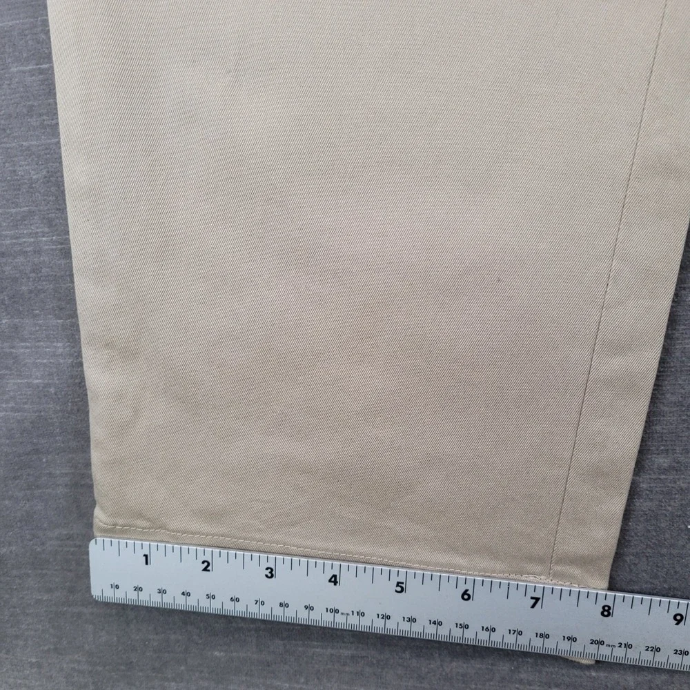 Banana Republic Aiden Chino Mens Actual Sz 34x33 Khaki Tan Slim Fit Cotton Pants